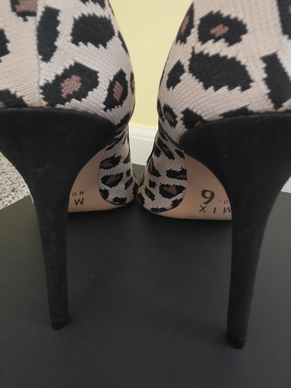 Mix No. 6 Leopard-Print Pointed-Toe Pumps in Beige and Black